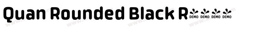 Quan Rounded Black R字体转换